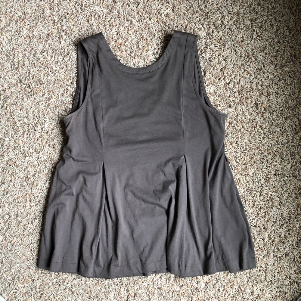 Madewell Mauve Pleated Tank